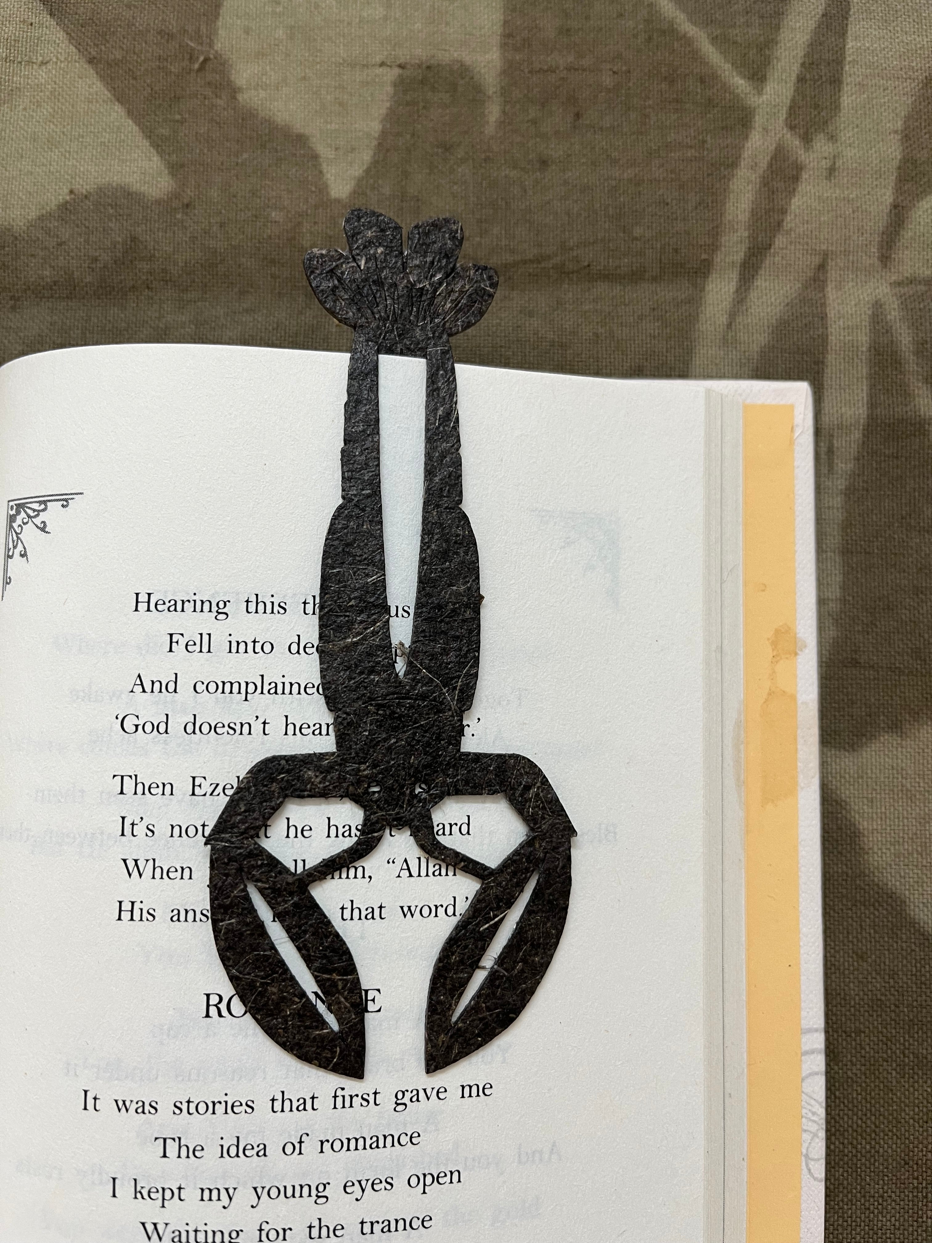 Lobster bookmark