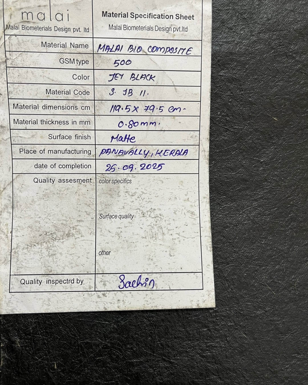 Studio batch Jet Black