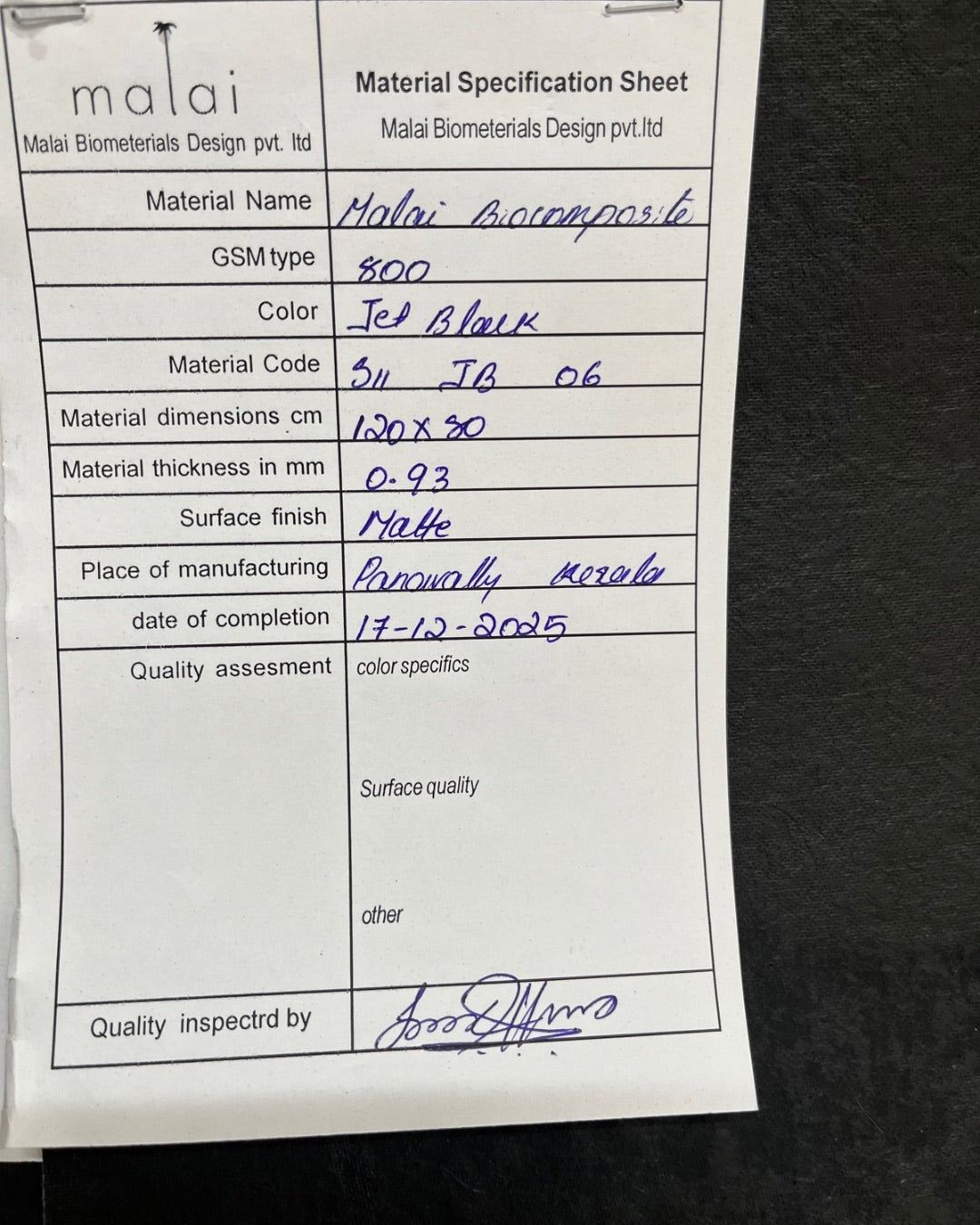 Studio batch Jet Black