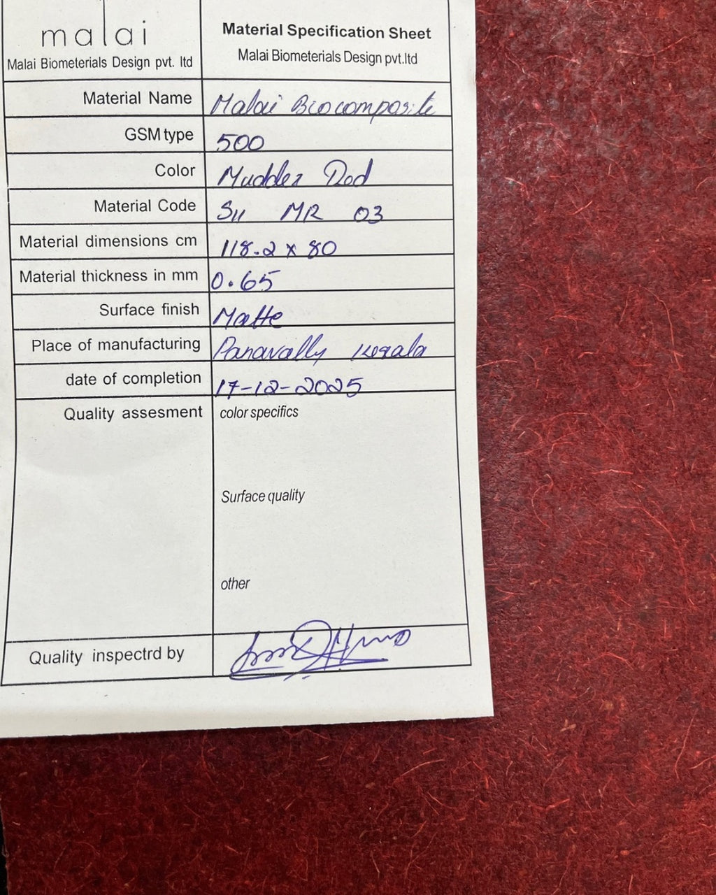 Studio batch Madder Red Dark