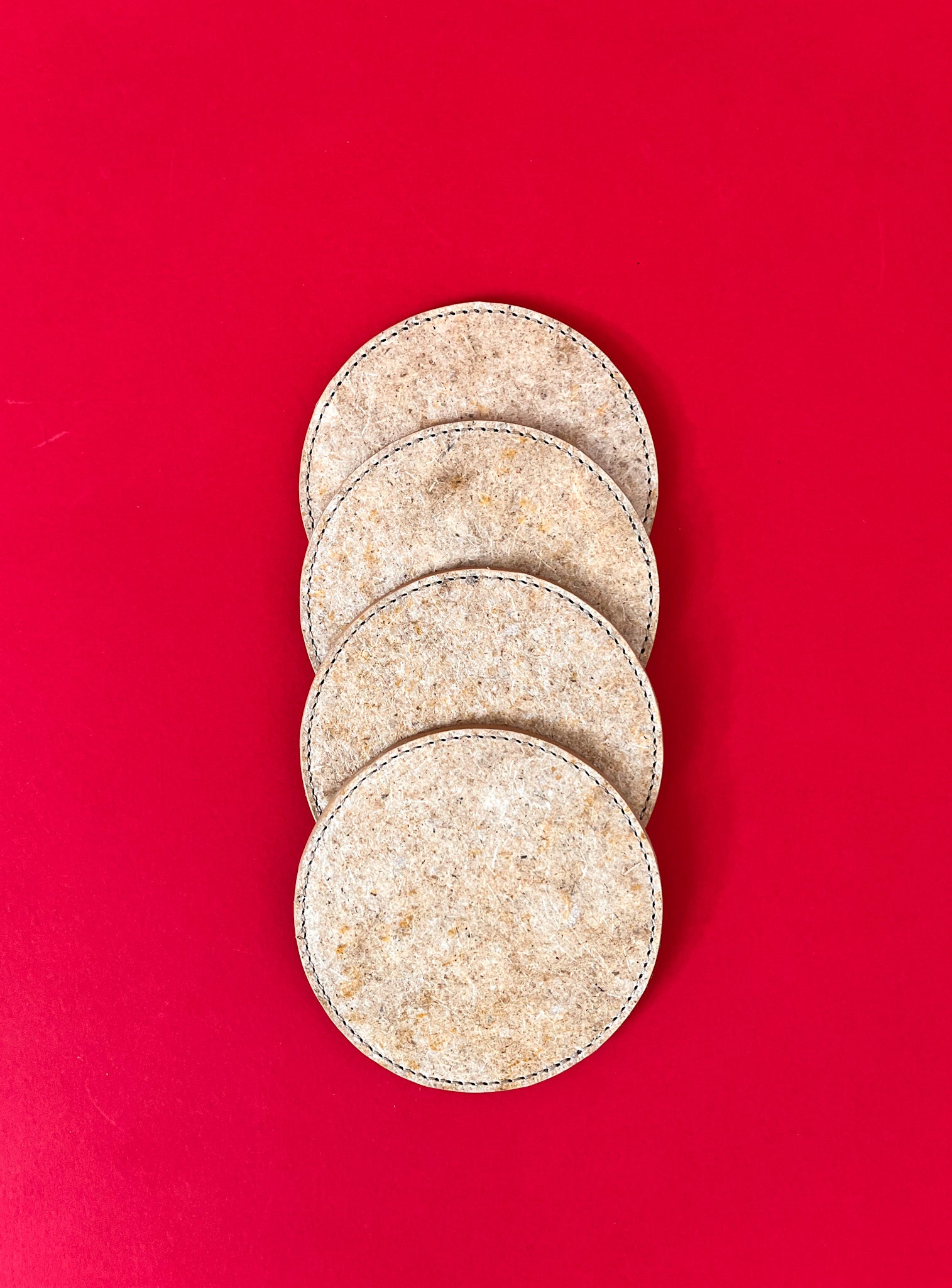 Circular coasters set