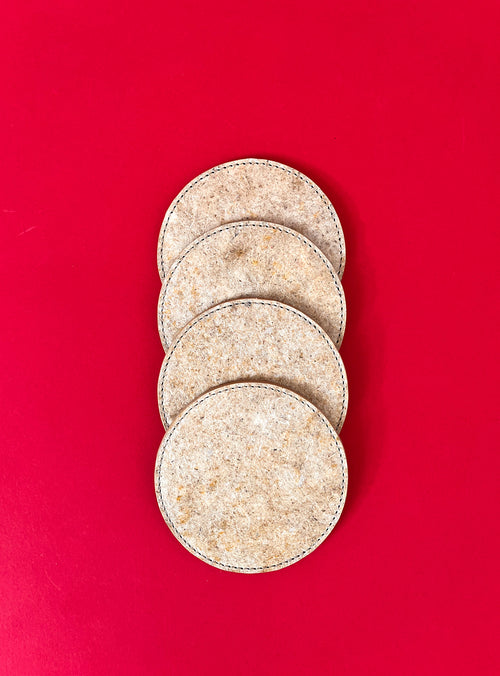 Circular coasters set