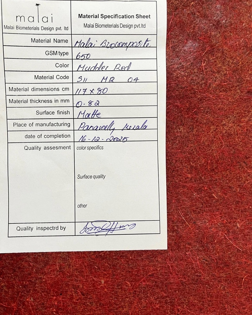 Studio batch Madder Red Dark